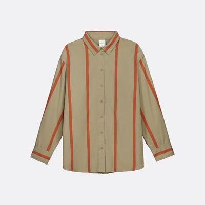 Maker Shirt - Nasturtium Stripe