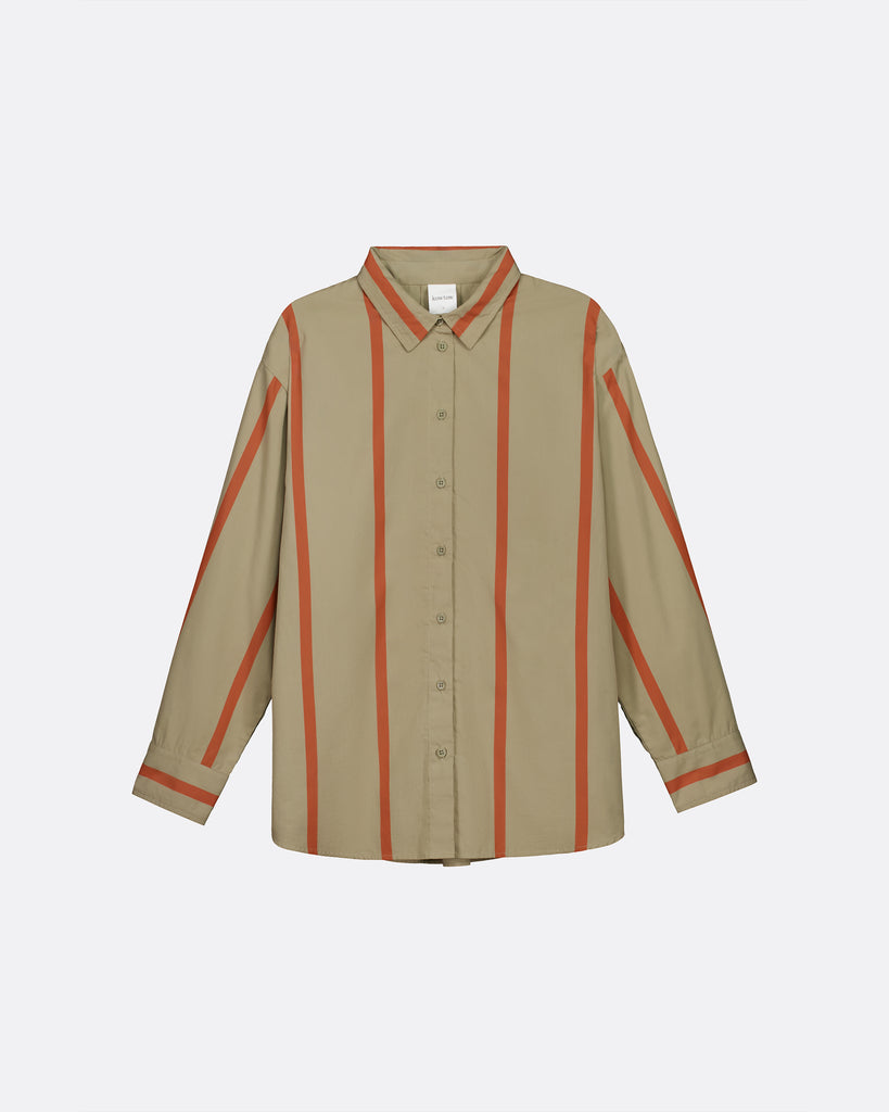 Maker Shirt - Nasturtium Stripe