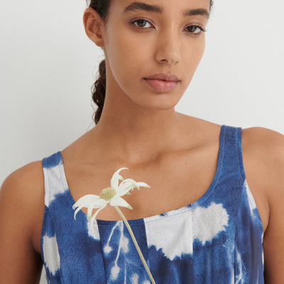 Midnight Dress - Cyanotype Floral