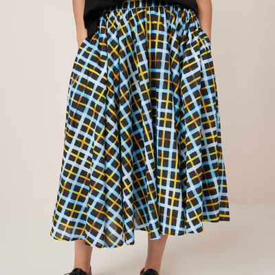 Motion Skirt - Neon Tartan