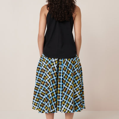Motion Skirt - Neon Tartan