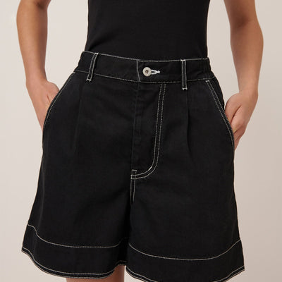 Outline Denim Shorts