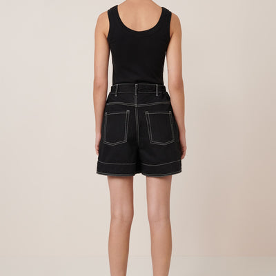 Outline Denim Shorts