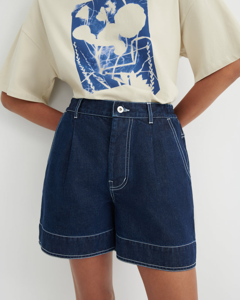 Outline Shorts - Indigo Denim