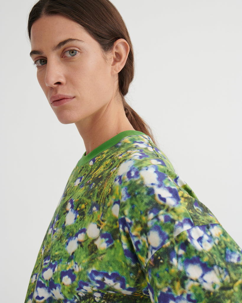 Oversized Boxy Tee - Bluebell