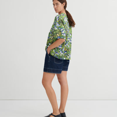 Oversized Boxy Tee - Bluebell