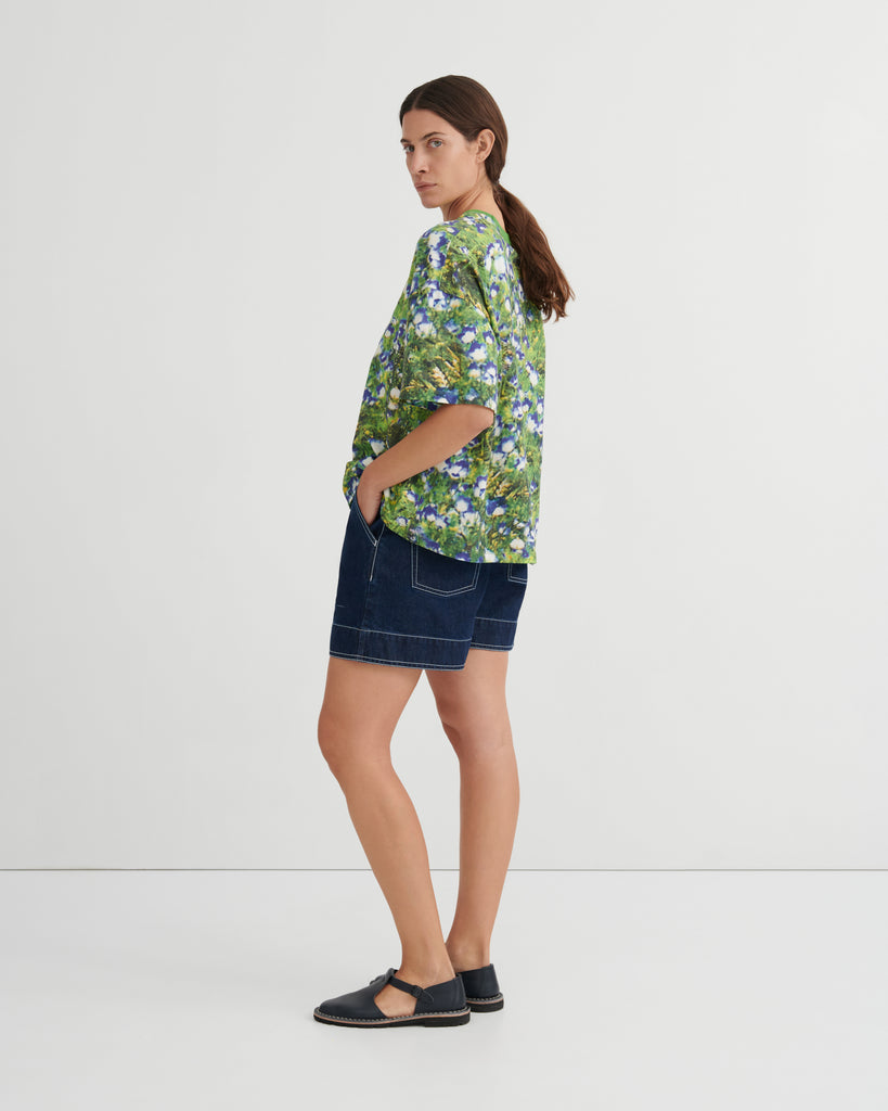 Oversized Boxy Tee - Bluebell