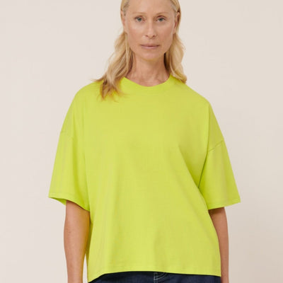 Oversized Boxy Tee - Fluro Yellow