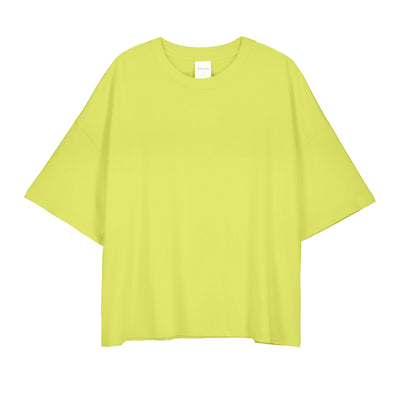 Oversized Boxy Tee - Fluro Yellow