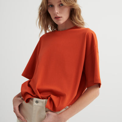 Oversized Boxy Tee - Nasturtium