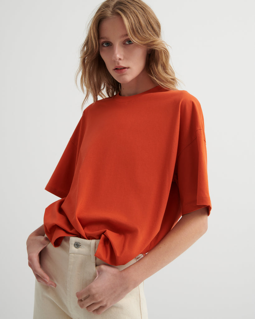 Oversized Boxy Tee - Nasturtium