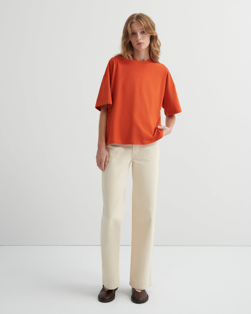 Oversized Boxy Tee - Nasturtium