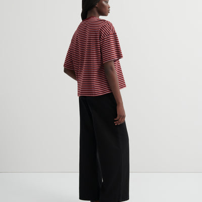 Oversized Boxy Tee - Stack Stripe