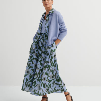 Poet Skirt - Misty Floral