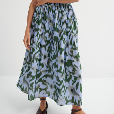 Poet Skirt - Misty Floral