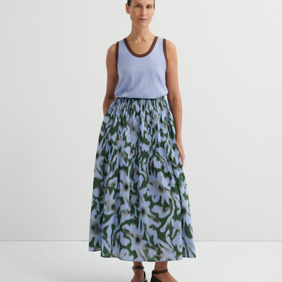 Poet Skirt - Misty Floral