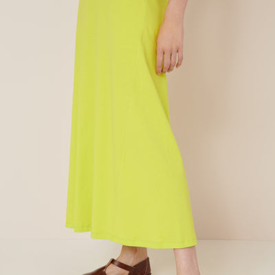 Racer Back Dress - Fluro Yellow