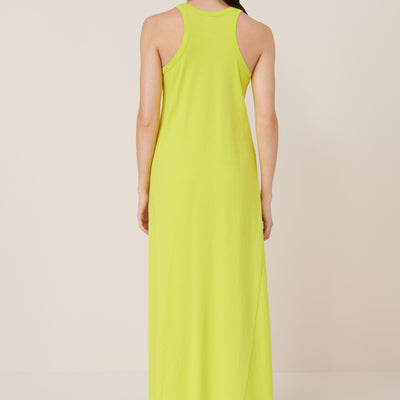 Racer Back Dress - Fluro Yellow