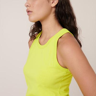 Racer Back Singlet - Fluro Yellow