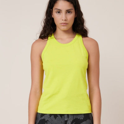 Racer Back Singlet - Fluro Yellow