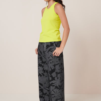 Racer Back Singlet - Fluro Yellow