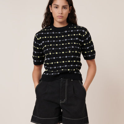 Rhode Top - Daisy Jacquard