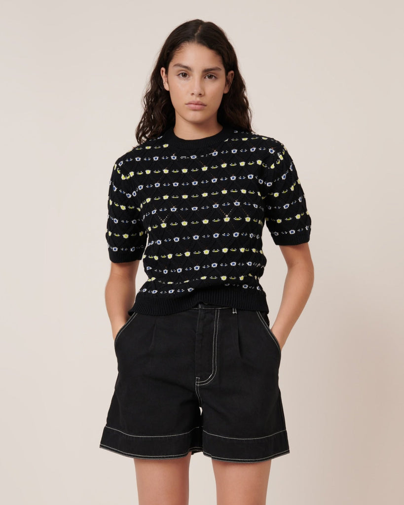 Rhode Top - Daisy Jacquard