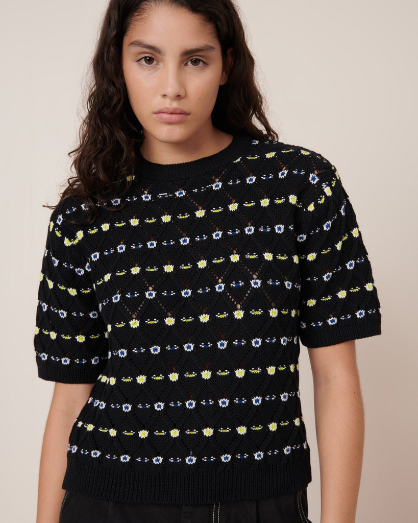 Rhode Top - Daisy Jacquard