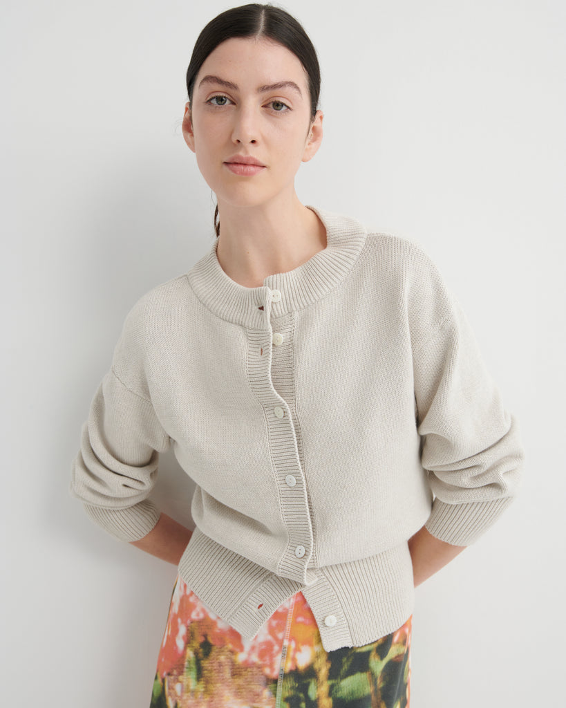 Silhouette Cardigan - Oat