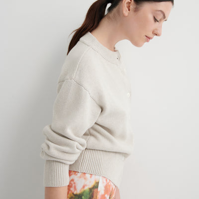 Silhouette Cardigan - Oat