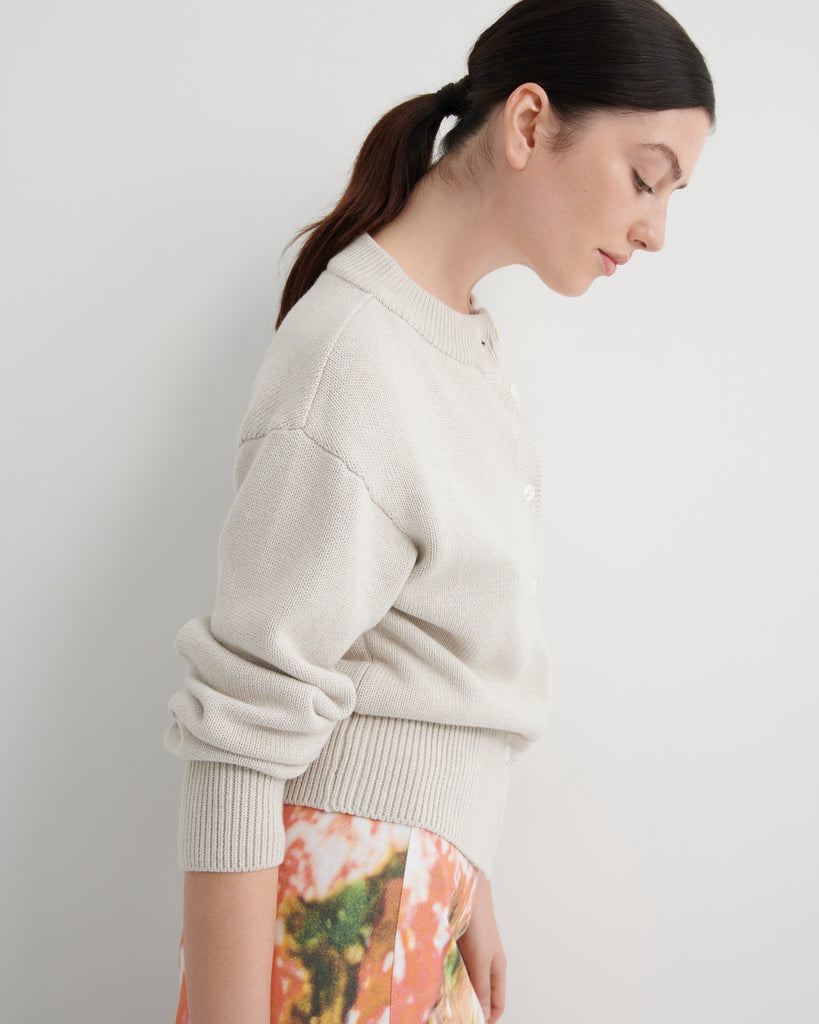 Silhouette Cardigan - Oat