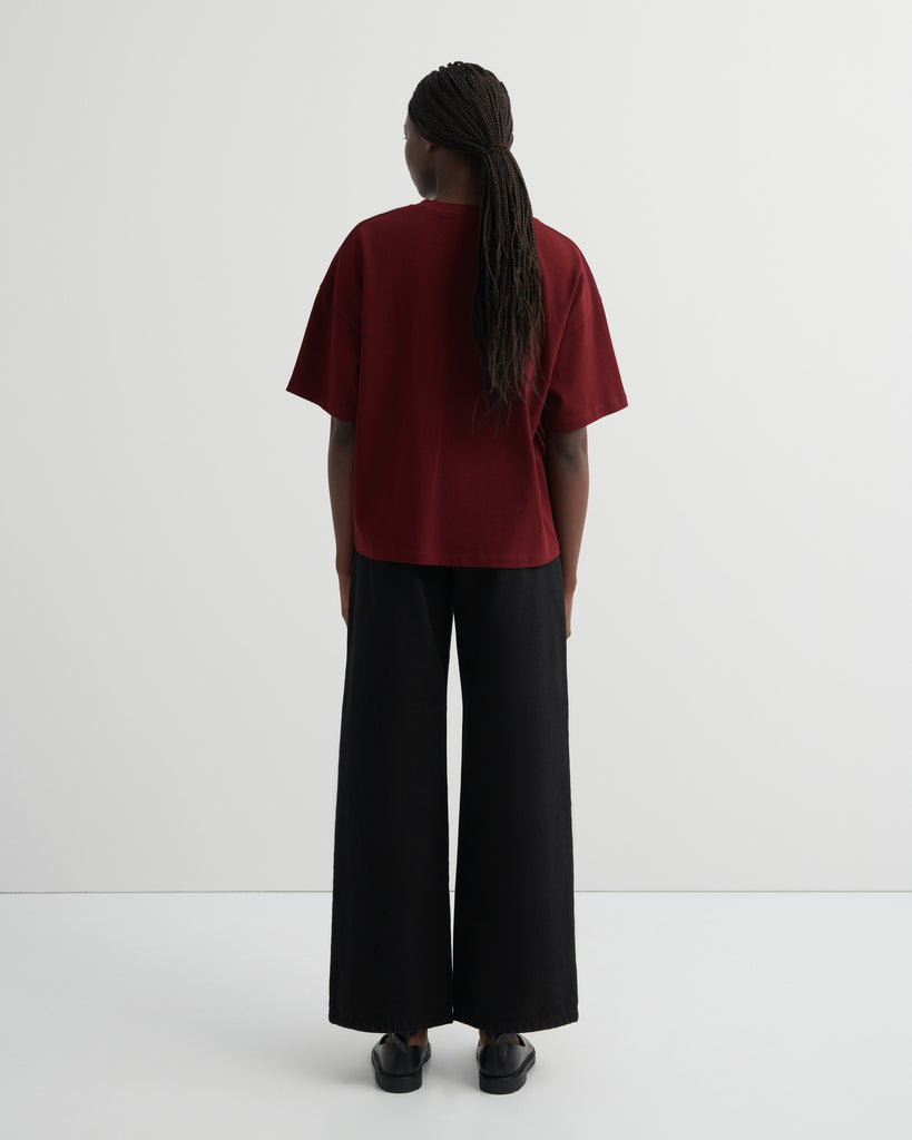 Stencil Tee - Maroon