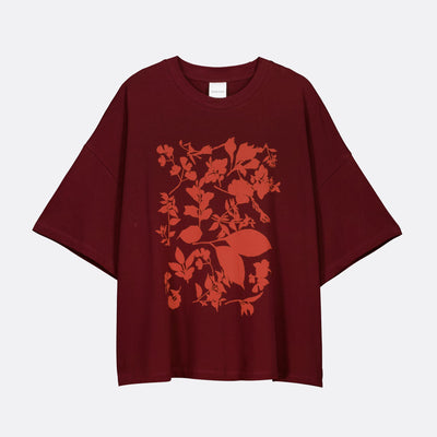 Stencil Tee - Maroon