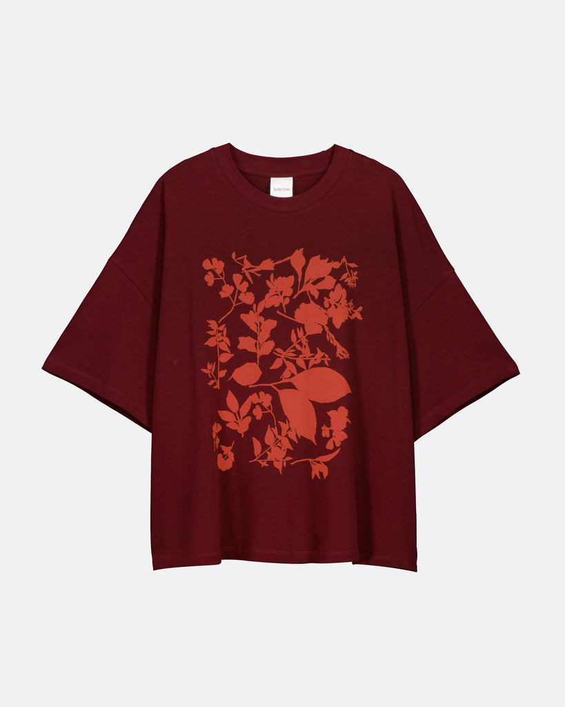 Stencil Tee - Maroon