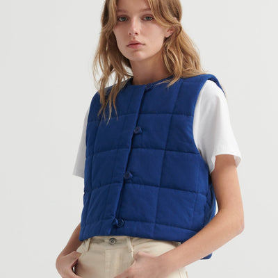 Studio Vest - Factory Blue