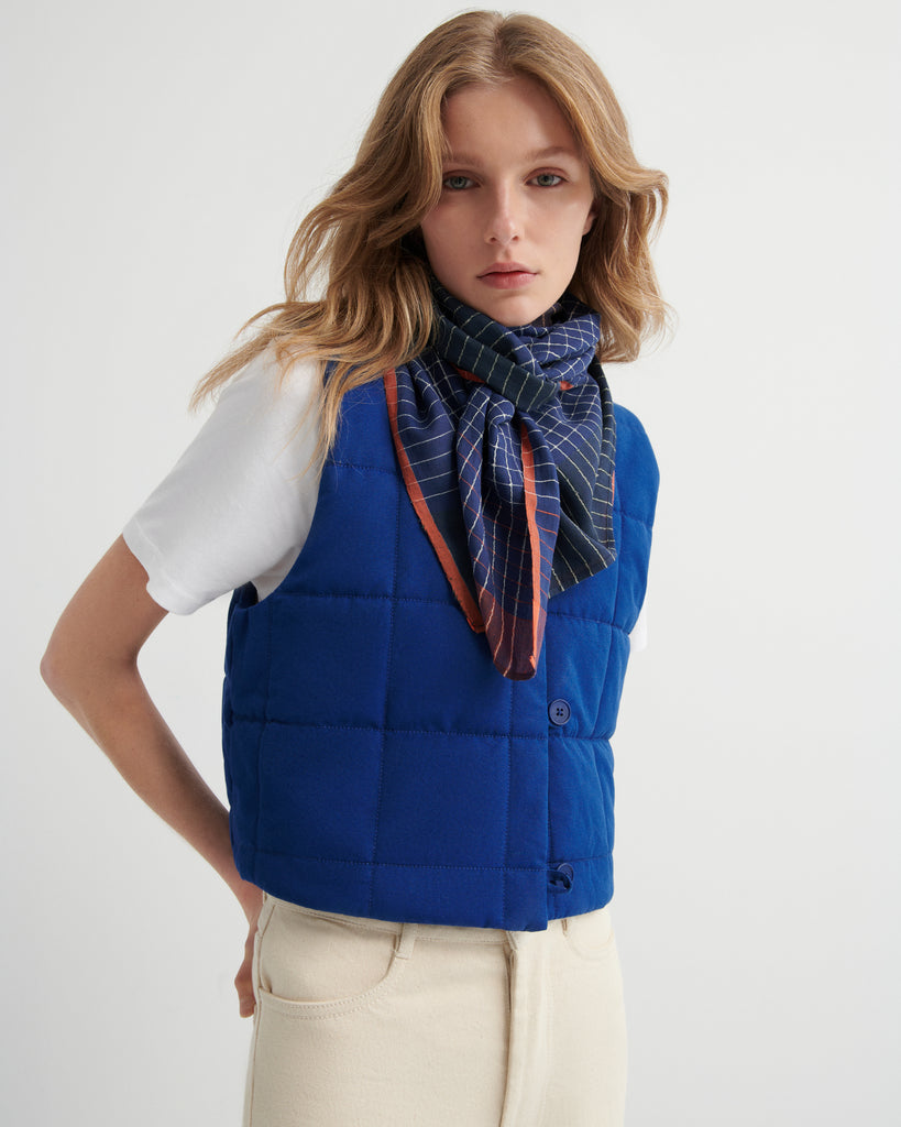 Studio Vest - Factory Blue
