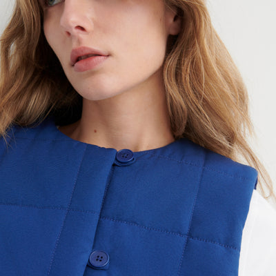Studio Vest - Factory Blue