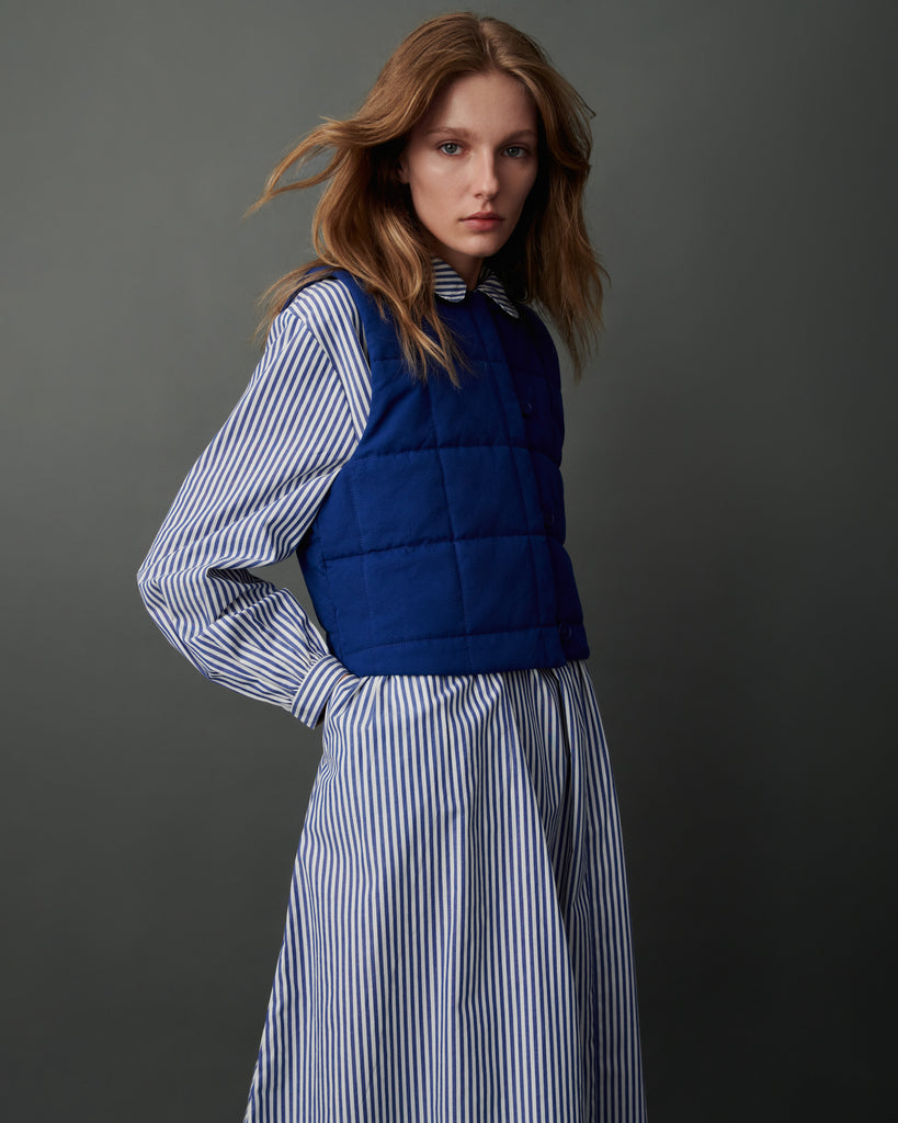 Studio Vest - Factory Blue