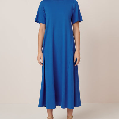 T-Shirt Swing Dress - Azure