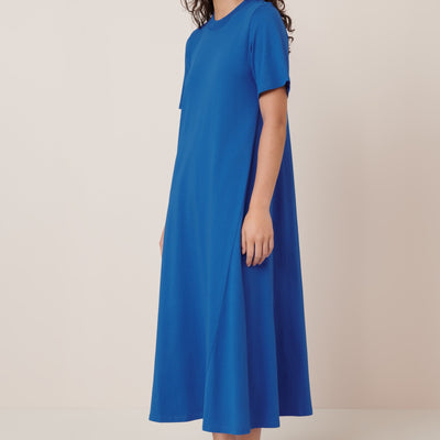 T-Shirt Swing Dress - Azure