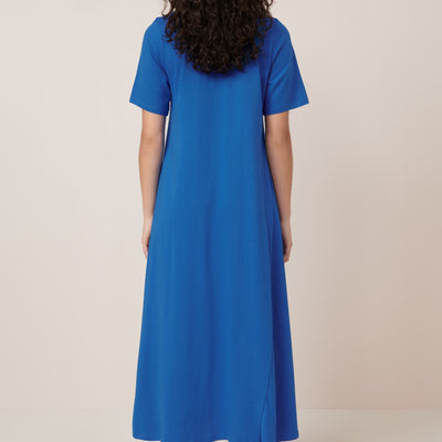 T-Shirt Swing Dress - Azure