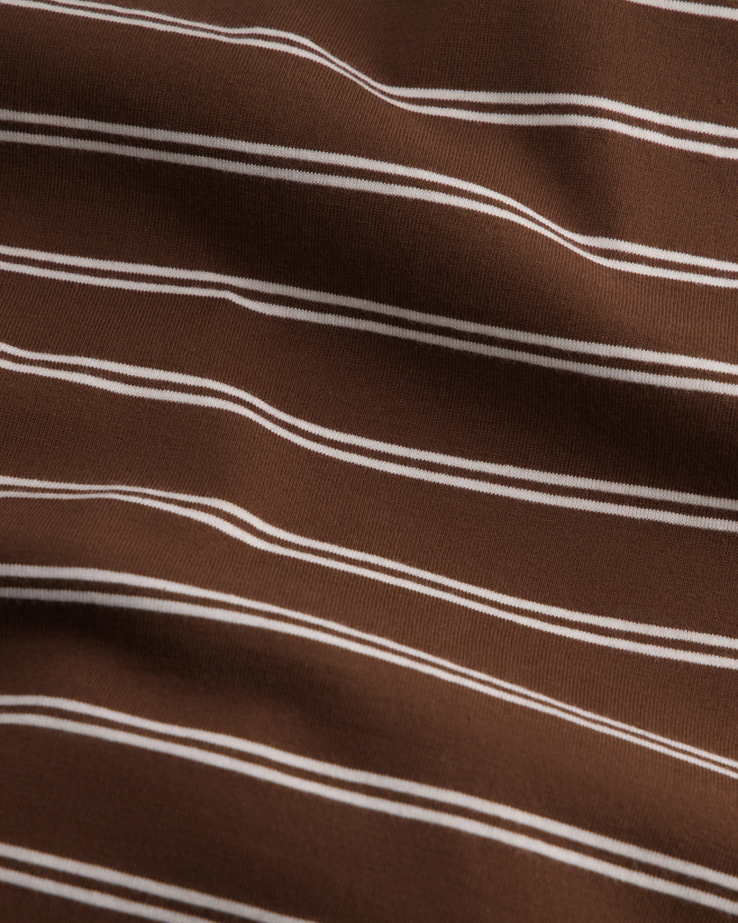 Tank Swing Dress - Brown Stripe