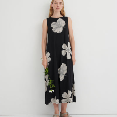 Tank Swing Dress - Monochrome Floral