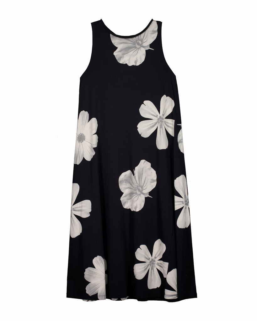 Tank Swing Dress - Monochrome Floral