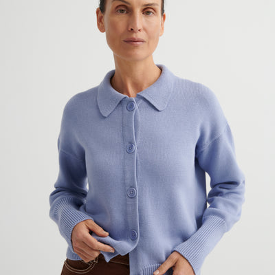 Utility Cardigan - Periwinkle