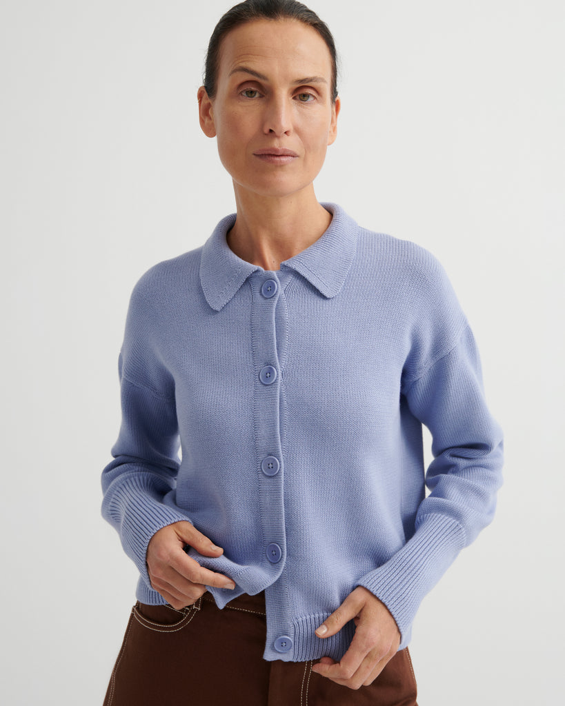 Utility Cardigan - Periwinkle
