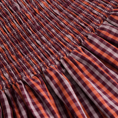 Weaver Skirt - Maroon Check