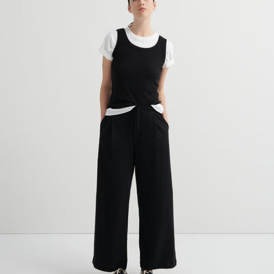 Wide Leg Pants - Black