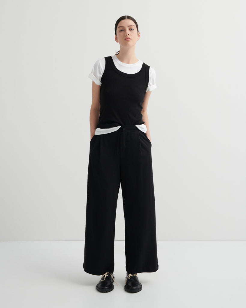 Wide Leg Pants - Black