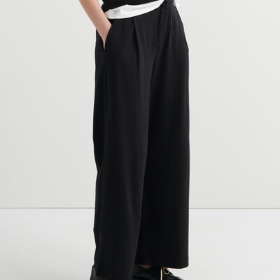 Wide Leg Pants - Black